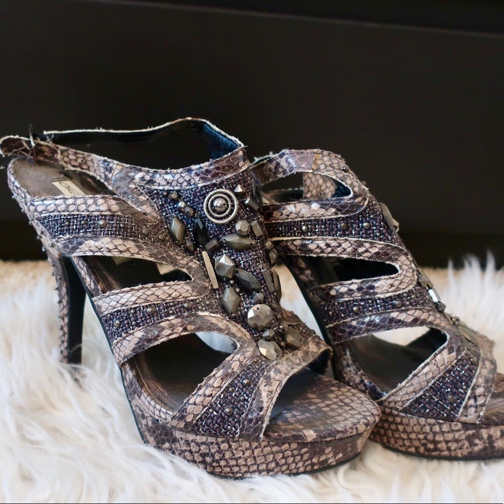 Naughty Monkey embellished stiletto heels